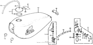 XL125 Топливный бак