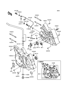 KL110 Картер двигателя