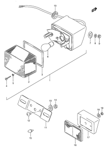 RG80 Задний комбинированный сигнал