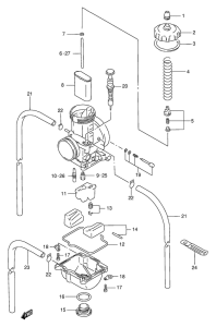 RMX250 Carburetor assy