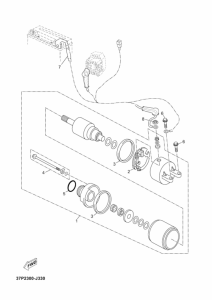 YP250RA Стартерный мотор