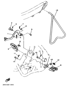 YZ250 Stand. footrest
