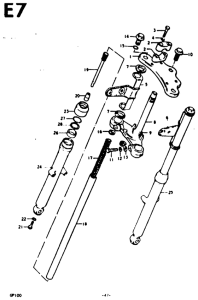 GP100 Вилка передней оси