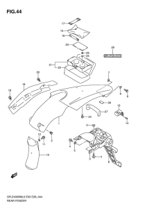 DR-Z400 Заднее крыло