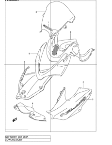 GSF1200S Cowling body