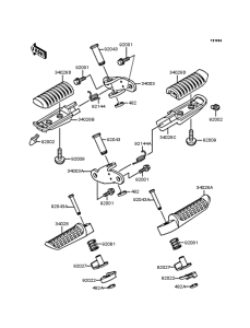 ZX900 Подножки
