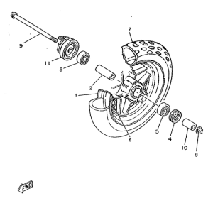 CW50RSX Переднее колесо