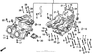 VF750F Блок цилиндров