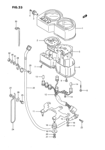 DR650 Спидометр-тахометр