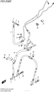 SFV650 Front Brake Hose (Sfv650Al5 E33)