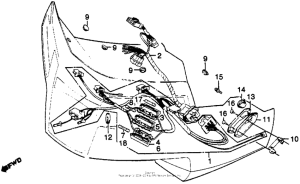 GL500I Gl500i fairing wire harness