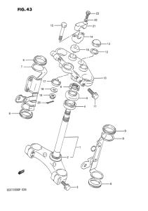 GSX1100 Траверса нижняя