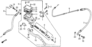 VF750C Цилиндр сцепления
