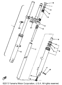 SR250H Передняя вилка