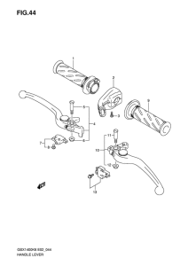 GSX1400 Рулевой рычаг