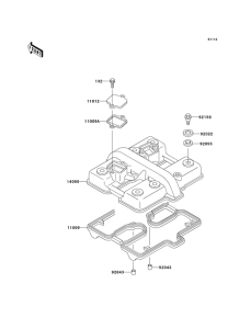 ER500 Крышка головки цилиндров