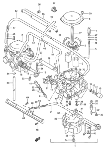 GSX250 Carburetor assy