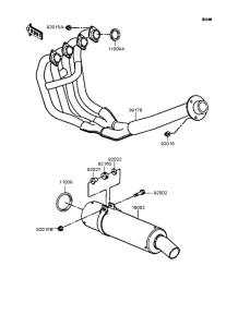 ZX400 Глушитель