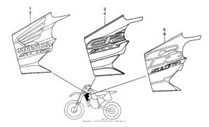 CR500R Наклейки
