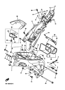 YZF-R1S Frame comp