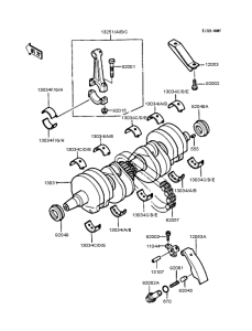 ZX400 Коленвал