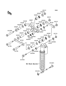 KX125 Задняя подвеска