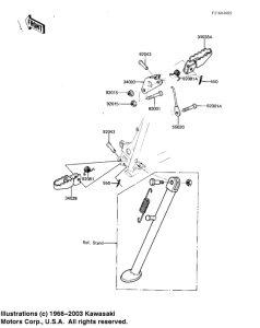 KDX80 Подножки