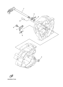 XT125R Вал переключения