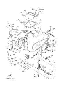 XVS250 Топливный бак