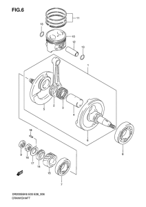 DR200 Вал коленчатый