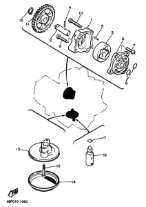 XJ600S XJ600SG Маслонасос