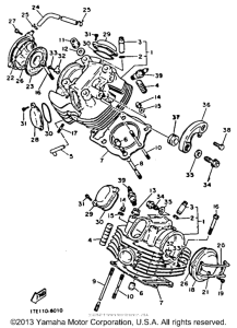 XV1100DC Головка цилиндров