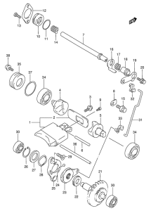 RM250 Клапан выхлопа