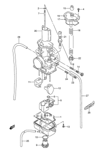 RMX250 Carburetor assy