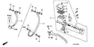 SH300 Rr. brake master cylinder