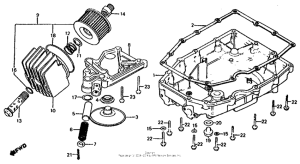 CB1000 Oil filter + oil pump