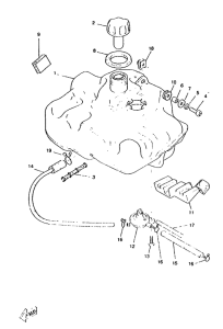 CW50RS Топливный бак
