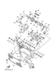 TDM900 Radiator & hose