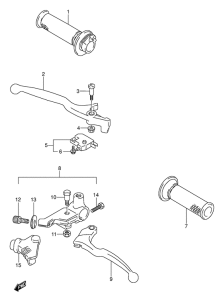 GS500 Рулевой рычаг