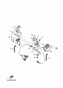 FZ09 Handle switch & lever