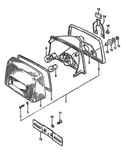 GS550 Задний комбинированный сигнал
