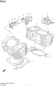 VL800B Цилиндры