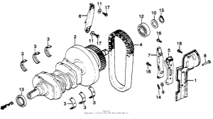 GL1100I Коленвал