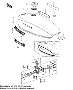 KZ400 Tank fuel