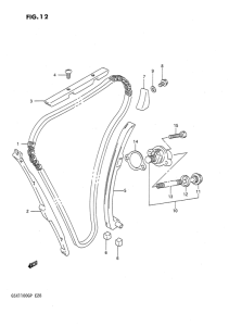 GSX1100 Держатель направляющей