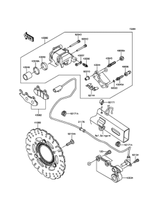 ER300 Задний тормоз