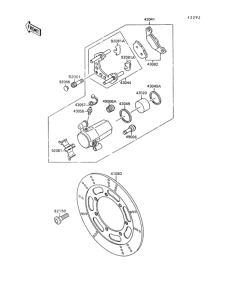VN1500 Передний тормоз