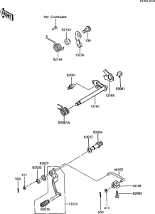 AR125S Механизм переключения передач