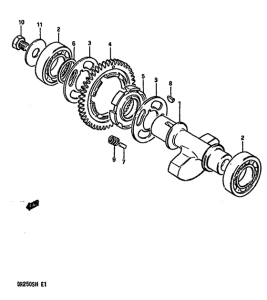 DR250 Балансир кривошипа