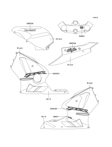 ZX1200 Decals(black)(b1)